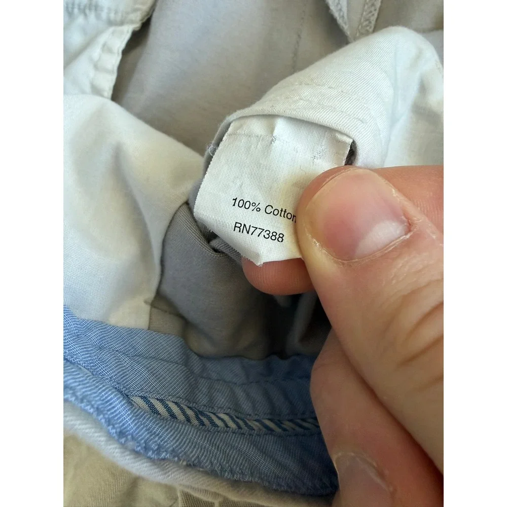 J. Crew Mens Essential Chino Pants 33x32 Light Gray Cotton Twill Style 29108